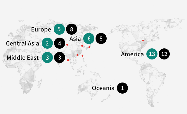 Medytox Global Network Map Mobile